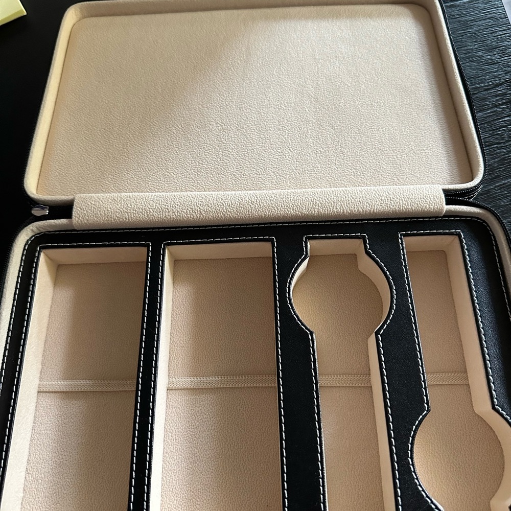 Bey Berk Francis travel case, eyeglasses and watches , black, brand new/unused.